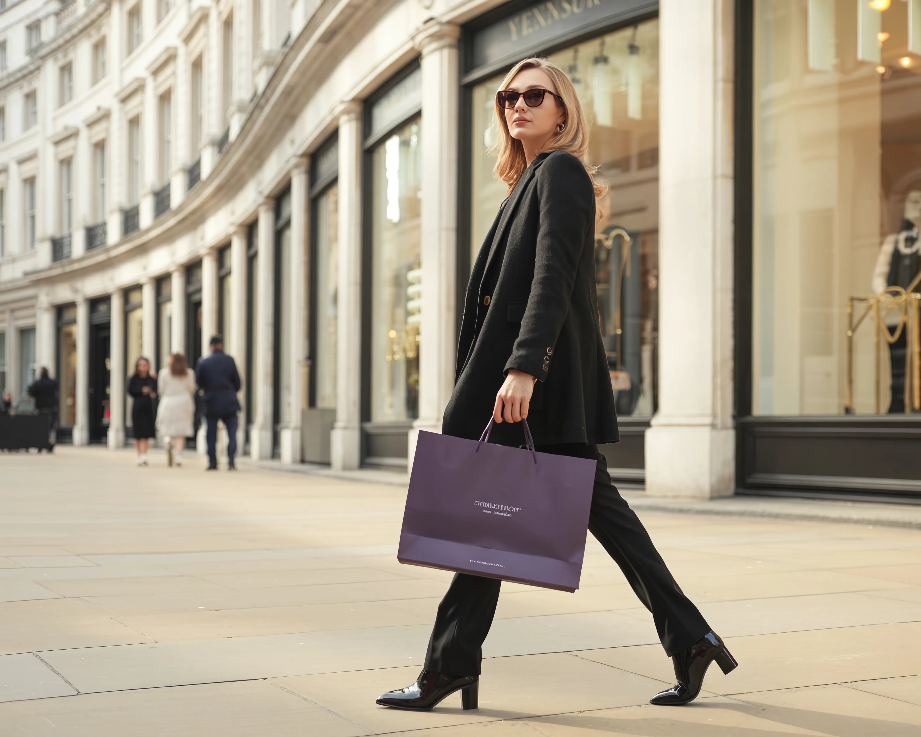Woman with shopping bag