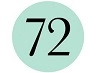 72 Hair logo