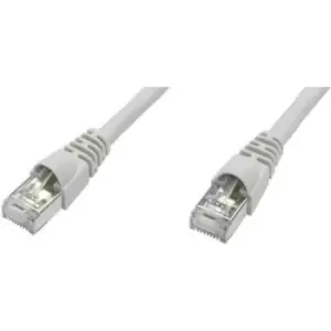 Telegaertner L00006A0035 RJ45 Network cable, patch cable CAT 6A S/FTP 50.00 m Grey Flame-retardant, incl. detent, Flame-retardant, Halogen-free, UL-ap