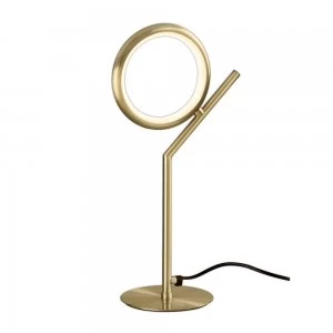 Table Lamp, 8W LED, 3000K, 600lm, IP20, Satin Gold