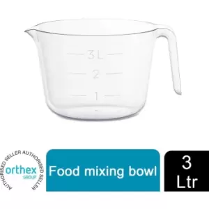 Clear Transparent Max Measure Bowl With An Easy-to-pour Spout, 3l - Gastromax