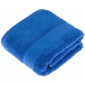 HOMESCAPES Turkish Cotton Royal Blue Hand Towel - Royal Blue