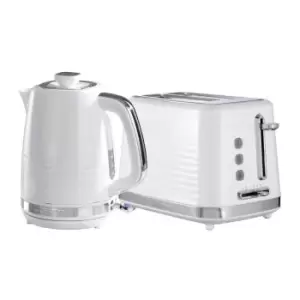 Daewoo SDA2369DS Hive 1.7L Textured Kettle and 2 Slice Toaster Set