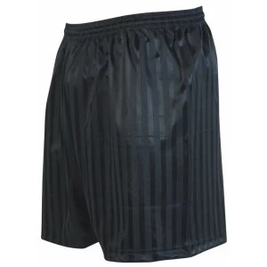 Precision Striped Continental Football Shorts 18-20 Black