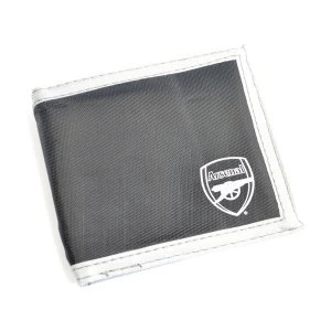Arsenal Multi Pocket Black Canvas Crest Wallet