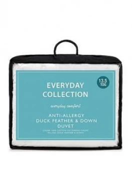 Everyday Collection Anti-Allergy Duck Feather And Down 13.5 Tog Duvet