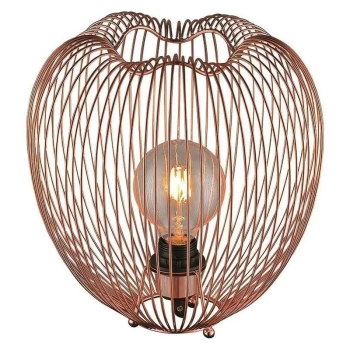 Spring Lighting - 1 Light Table Lamp Copper, E27
