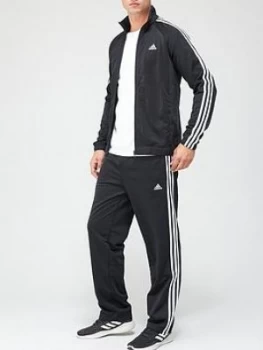 Adidas 3 Stripe PES Tracksuit - Black/White, Size XL, Men