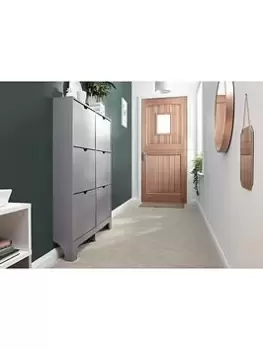 Gfw Narrow 6 Drawer Shoe Cabinet - Grey