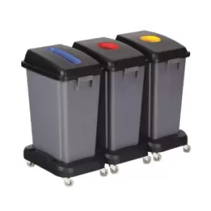 60L Grey Recycling Bin (no lid)