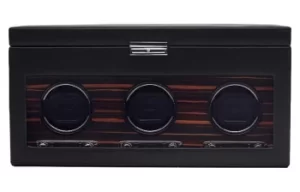 WOLF Watch Winder Roadster Triple Storage And Travel Case