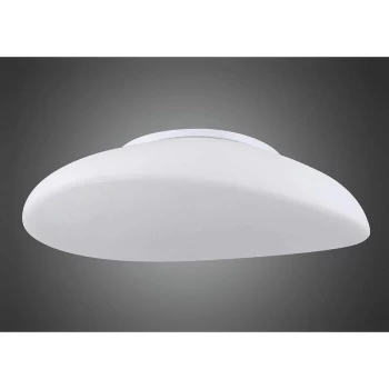 Ceiling light Opal 4 Bulbs E27, polished chrome / frosted white glass