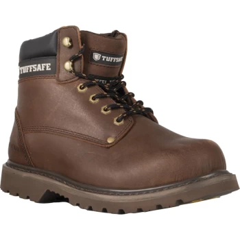 Brown Trucker Safety Boots - Size 10