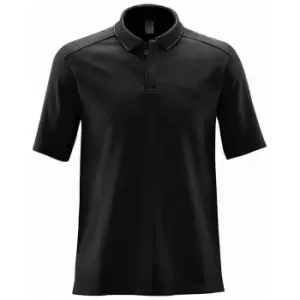 Stormtech Mens Endurance HD Polo Shirt (S) (Black/Dolphin)