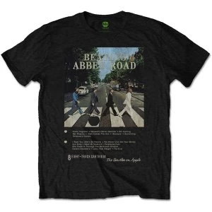 The Beatles - Abbey Road 8 Track Mens XXX-Large T-Shirt - Black