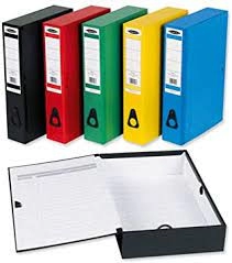 Concord Foolscap Centurion Box File Paper-lock Finger-pull and Catch 75mm Spine Red Pack of 5