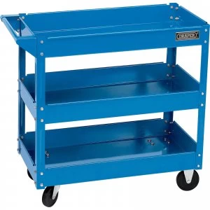 Draper 3 Shelf Trolley Blue