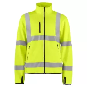Projob Mens Light High-Vis Soft Shell Jacket (M) (Yellow/Black)