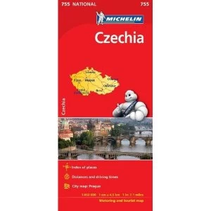 Czechia - Michelin National Map 755 Map Sheet map 2012