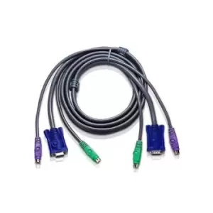 Aten 2L-5001P/C KVM cable Grey 1.2 m