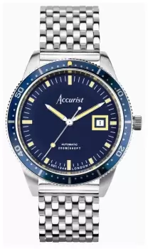 Accurist 72006 Dive Automatic (42mm) Blue Dial / Stainless Watch