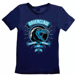 Harry Potter Childrens/Kids Comic Style Ravenclaw T-Shirt (7-8 Years) (Blue)