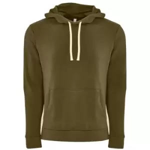 Next Level Adults Unisex Fleece Pullover Hoodie (M) (Military Green)
