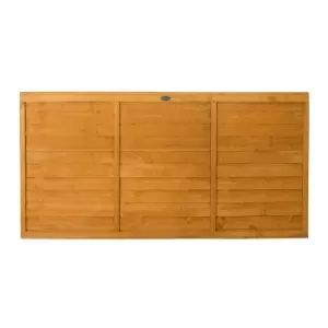 Forest Garden 6 x 3ft Contemporary Lap Fence Panel - wilko