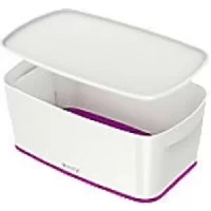 Leitz MyBox WOW Storage Box 5 L White, Purple Plastic 31.8 x 19.1 x 12.8 cm