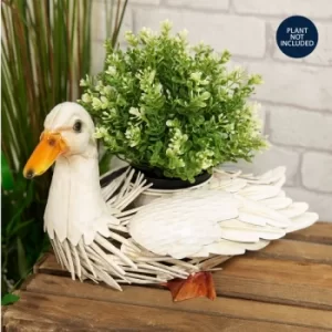 Country Living Handmade Metal Duck Planter