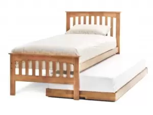 Serene Amelia 3ft Single Honey Oak Wooden Guest Bed Frame