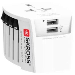 Skross 1.302960 Travel adapter MUV USB (2xA)