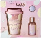 Style & Grace Bubble Boutique Travel Mug Gift Set Eco Packaging 100ml Bubble Bath + 50g Bath Fizzer + Travel Mug