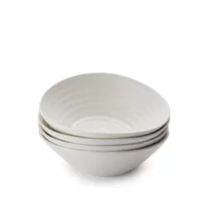 Portmeirion Sophie Conran White Cereal Bowl 7.5" Set Of 4
