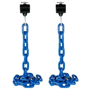 VEVOR 1 Pair Weight Lifting Chains 16KG, Weightlifting Chains With Collars, Olympic Barbell Chains Black Weight Chains For Bench, Bench Press Chains W