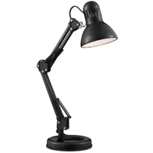 Searchlightlighting - Searchlight Desk Partners - 1 Light Adjustable Desk Lamp Black, E27