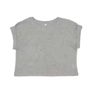 Mantis Womens/Ladies Organic Cropped T-Shirt (XS) (Heather Marl)