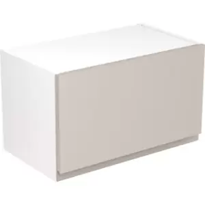 Kitchen Kit Flatpack J-Pull Kitchen Cabinet Wall Bridge Unit Super Gloss 600mm in Light Grey MFC