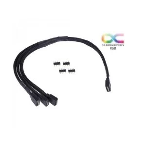 Alphacool RGB 4 pin to 3x 4 pin Splitter Cable - 60cm