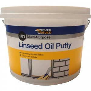 Everbuild Multi Purpose Linseed Oil Putty Natural 5000g