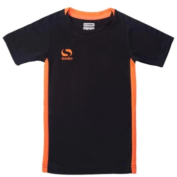 Sondico T Shirt Infants - Black/FluOrange