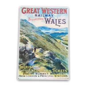 Geko Vintage Metal Sign - British Railways Retro Advertising, Great Western Wales