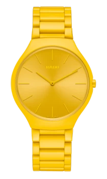 Rado True Thinline Les Couleurs Le Corbusier Sunshine yellow 4320W Unisex watch - Water-resistant 3 bar (30 m), High-tech ceramic, other