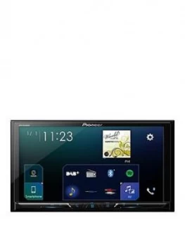 Pioneer Sph-Da230Dab Double Din 7" Touch Screen Multimedia Player With Easy Smartphone Connectivity Via Apple Carplay, Android Auto, Appradio Modeusb