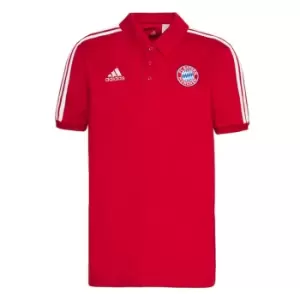 2021-2022 Bayern Munich 3S Polo Shirt (Red)