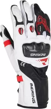 Bering Steel-R Motorcycle Gloves, black-red Size M black-red, Size M