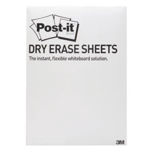 Post it Dry Erase White Sheets 279 x 390mm Pack of 15 DEFPACKL EU