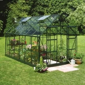 BQ Metal 8x14 Horticultural glass greenhouse