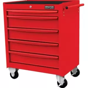Senator - RED-27' 5 Drawer Roller Cabinet - Red