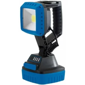 DRAPER COB LED Rechargeable Worklights, 10W, 1,000 Lumens, Blue, 2 x Li-ion 2.2Ah Batteries (Pack of 6) [45930]